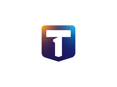 T + 1 + 🛡️ = LOGO branding clean concept design idea lettermark logo logo designer logotype minimal nepali process secure security shield t
