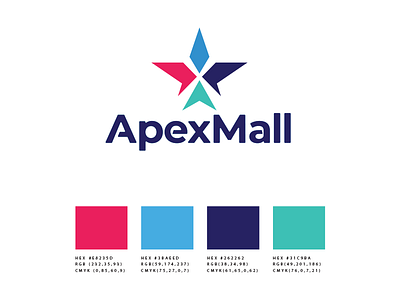 ApexMall Logo apex apexmall branding design identity design logo logo designer minamal nepal process rokaya vector