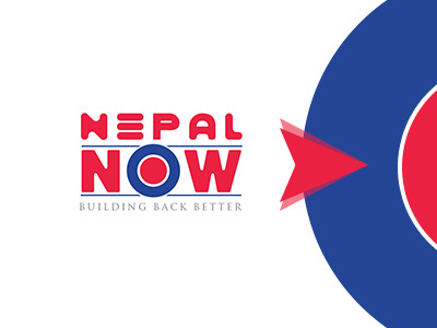 Nepal Now better building collection concept design idea logo nepal now