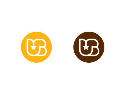 UB LOGO circle concept design logo process sketch star ub