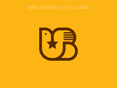 Ub Dribble Logo Deign By Rokaya circle concept design logo process sketch star ub