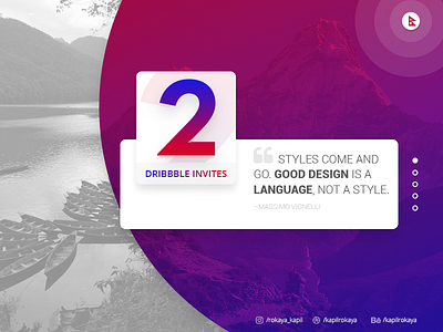2x Dribbble Invite dribbble invite help invitations invite nepal