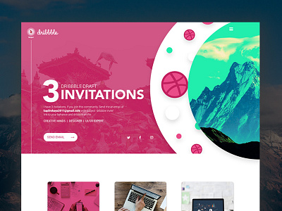 Invite Dribbble Rokaya 3 invitations draft dribble dribble draft dribble invite invite nepal rokaya