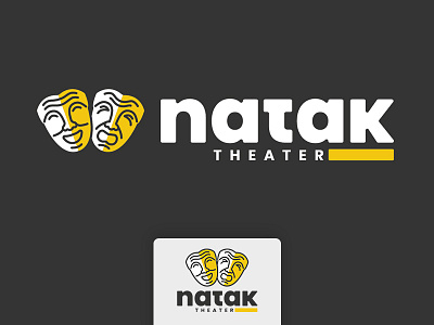 Natak Theater design logo rokaya