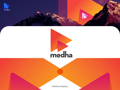 Medha branding buttons company design logo medha nepali play rokaya youtube logo