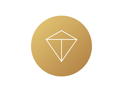 Trybe Collective Logo geometric gold logo