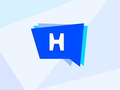 An idea of a branding project branding chat conversation hello logo