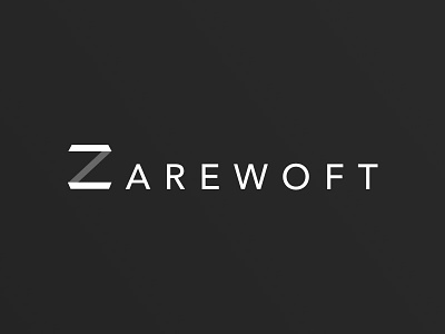Zarewoft Logo branding logo logo design software visual design