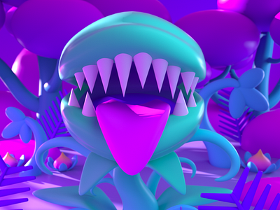 Venus Fly Trap 3d 3d art 3d artist 3d illustration 3d modeling character character design design illustration monster