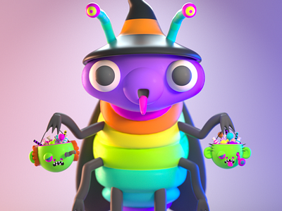 DrawBanana 2020 - CandyRoach 3d 3d art 3d artist 3d illustration 3d modeling character character design design illustration monster