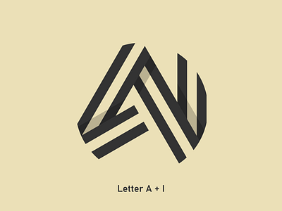Letter A + I Logo Design branding design flat illustration logo minimal vector