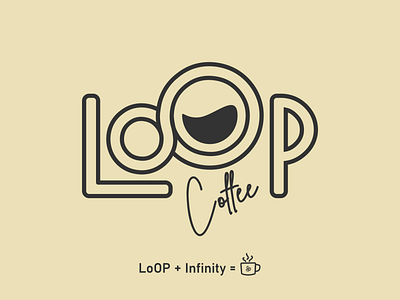 LoOP Coffee Logo Design branding design flat graphic design illustration illustrator logo minimal typography vector