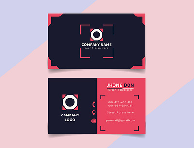 Professional business card branding business card design businesscard design illustration logo typography