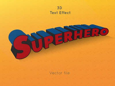 Superhero Text effect branding illustration text text effect typography vector