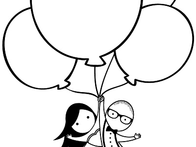 My Up themed wedding is coming up in 7 months! :) avatar illustration personal wedding
