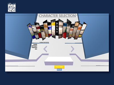 Endless Maze Character Selection 3d design game graphic design illustration ui