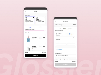 Credit Card Checkout @ Glossier