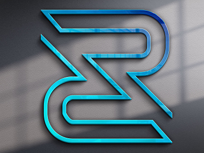 Flat minimal logo RR branding design flat logo minimal rr