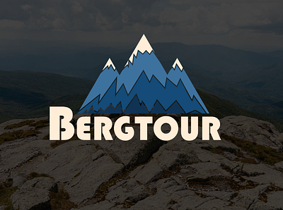 Bergtour_ Minimalist logo design for tour planer flat minimal minimalist logo mountain logo tourism