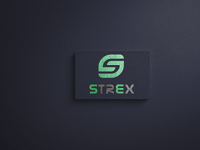 Strex branding design flat lettering logo minimalist logo