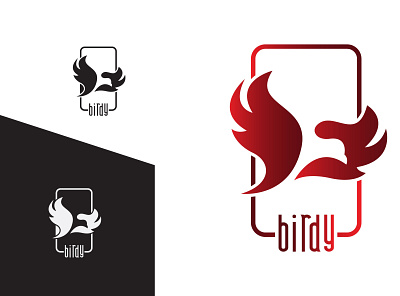 Birdy branding design flat illustration lettering logo minimal minimalist logo typography ui