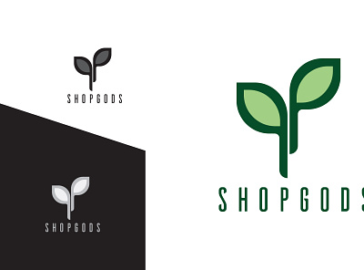 Shopgods- minimal production logo branding design flat icon illustration logo minimal minimalist logo print productlogo vector