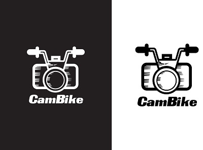 Cambike, Logo for a Rider and Photographer branding design flat illustration logo minimal minimalist logo photographer photographer branding photographer logo rider rider logo