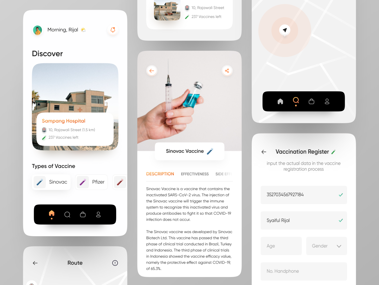 Vaccine Mobile App by Rijal ☘️ for Caraka on Dribbble