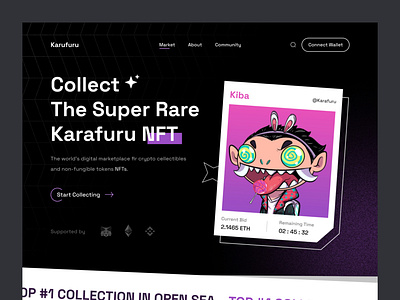 Karafuru NFT - Landing Page