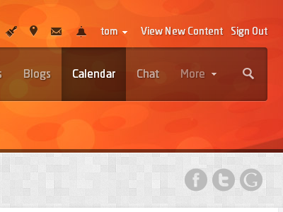 Glare - Forum Theme background bokeh forum icon ipb navigation search social media transparent