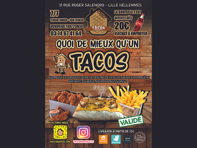 Flyer for French Tacos fast-food