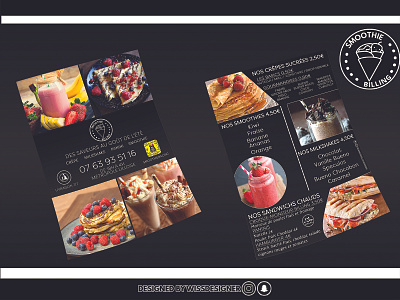 Flyer for creperie