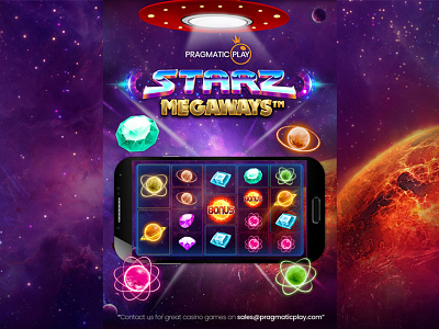 STARZ MEGAWAYS POSTER DESIGN