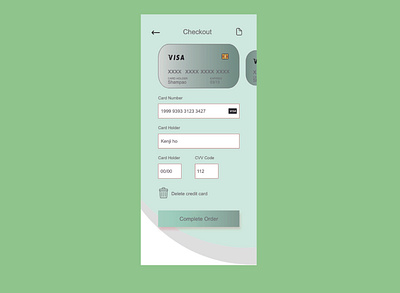 dailyui002 Credit Card Checkout by Adobe XD daily 100 challenge dailyui dailyuichallenge ui