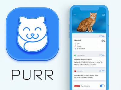 Purr_mobile_app cat icon purr