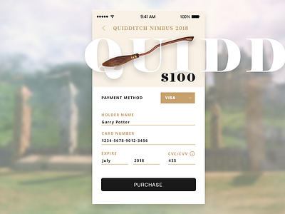 Daily Ui 002 Day 002 Credit Card Checkout