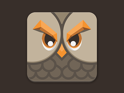 Daily UI Day #005 Icon 005 app button daily dailyui design icon illustration ios owl ui ux