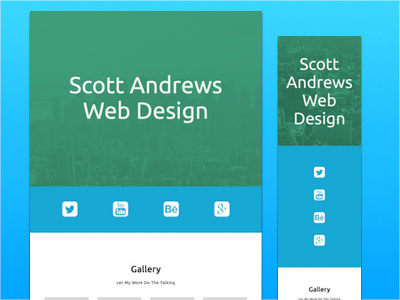 Scott Andrews Portfolio Website design internet portfolio web web design