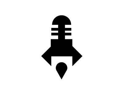 Pocket Universe Productions Rebound design logo rebound rocket space