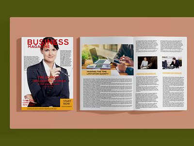 Business magazine design