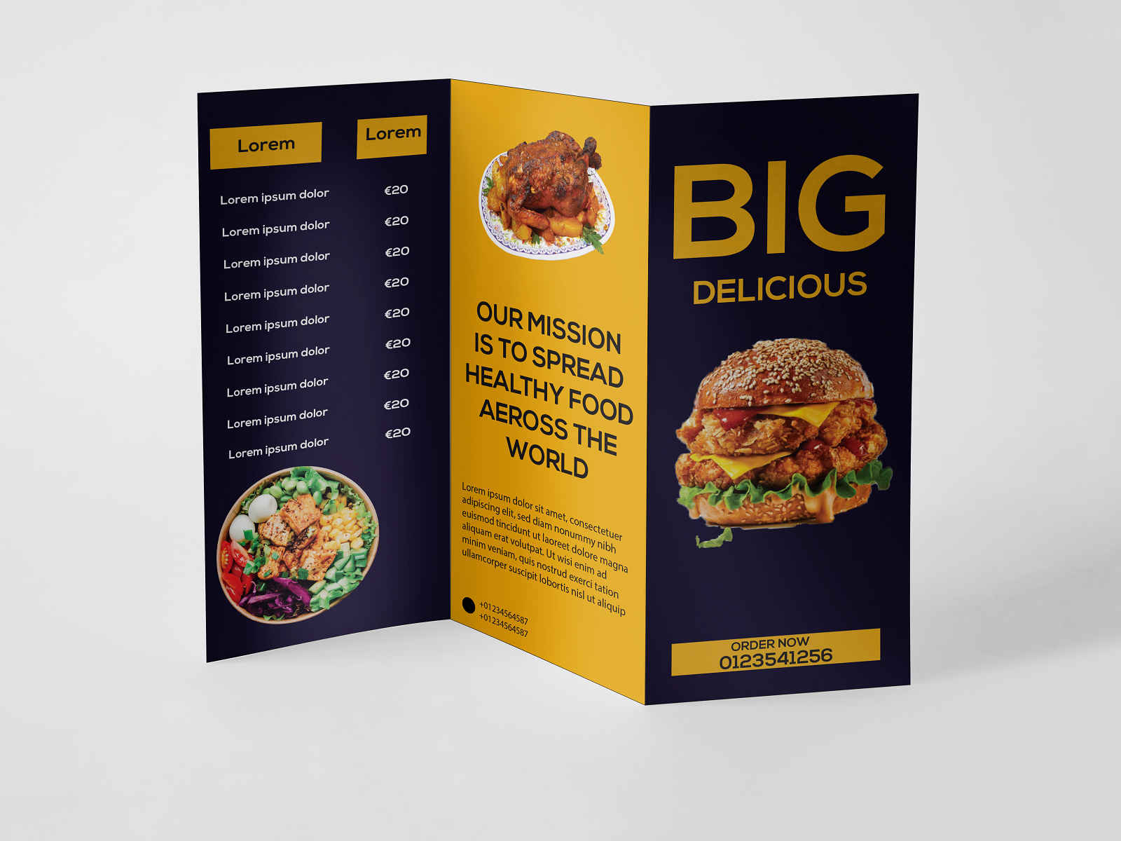RESTAURANT BROCHURE DESIGN By Sabina Akther On Dribbble restaurant-brochure-design-by-sabina-akther-on-dribbble