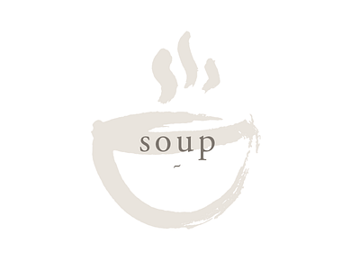 Soup brush catering food illustration hot illustration liquitex paint marker serif font soup