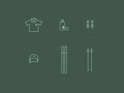 Kaestle Icons icon set icons logo minimalism outdoor sport vector winter