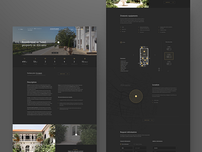 Avantgarde Properties #4 apartments avantgarde design desktop detail page flat gold grey homepage location luxury map photo property residential typography ui ux user experience user interface web
