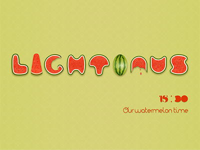Watermelon font watermelon