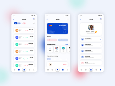 Crypto Wallet (Part - 2) app bitcoin coin commerce crypto currencies design illustration mint ui ux wallet web