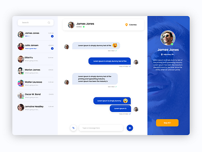 Chat App app chat chatting conference design illustration meeting messaging ui ux web