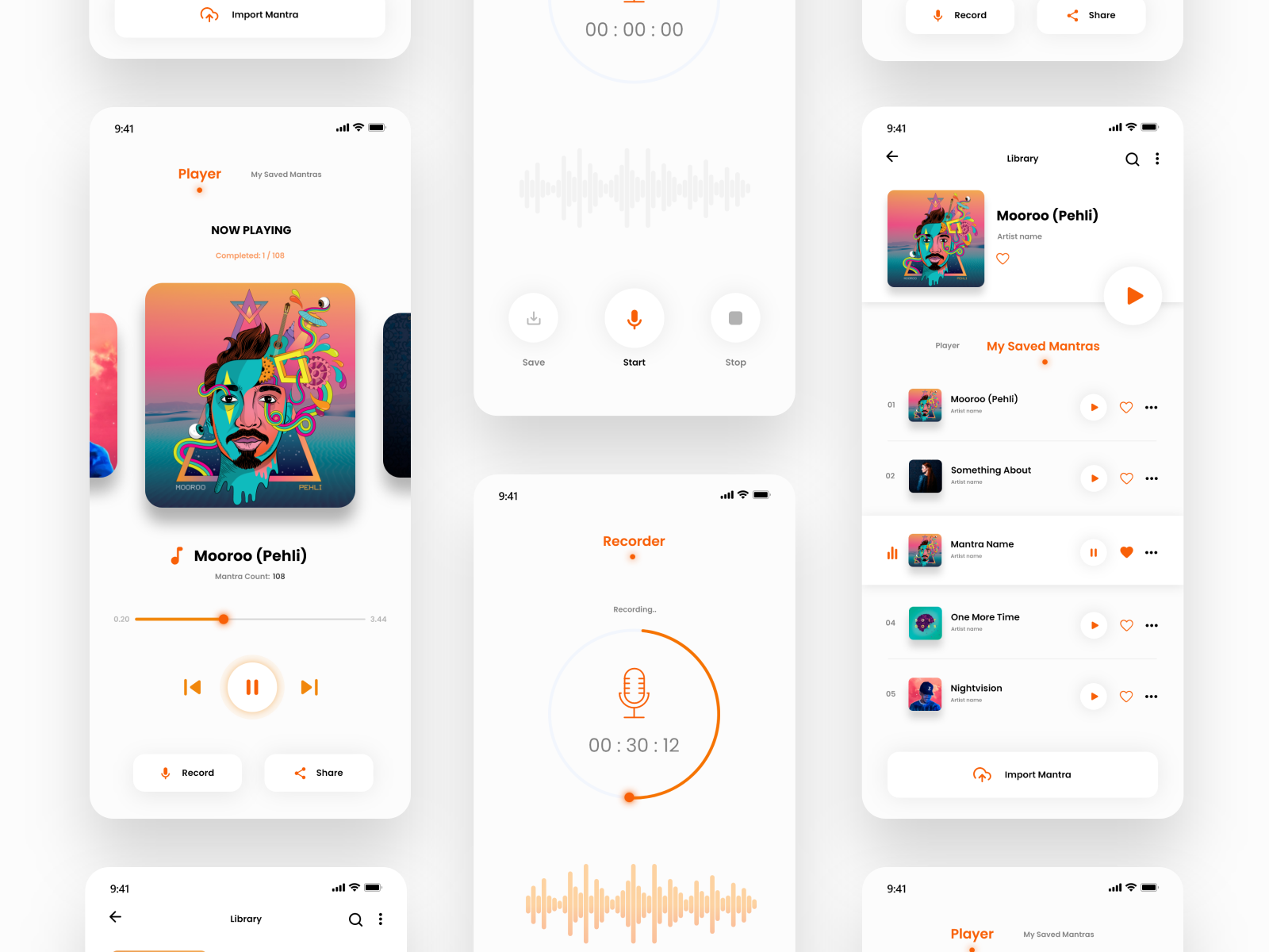 Music Player & Recorder by DPI_MEDIA on Dribbble