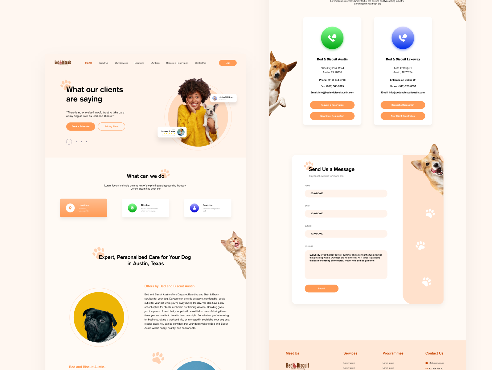 Pet Care Web Design By DPI_MEDIA On Dribbble