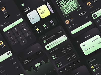 Crypto Banking App app bank banking crypto currency design illustration money mortgage payment staking ui ux